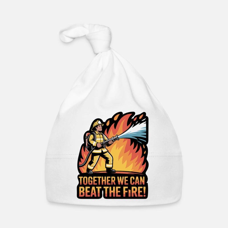 Firefighter Unity Inspirational Design Organic Baby Cap