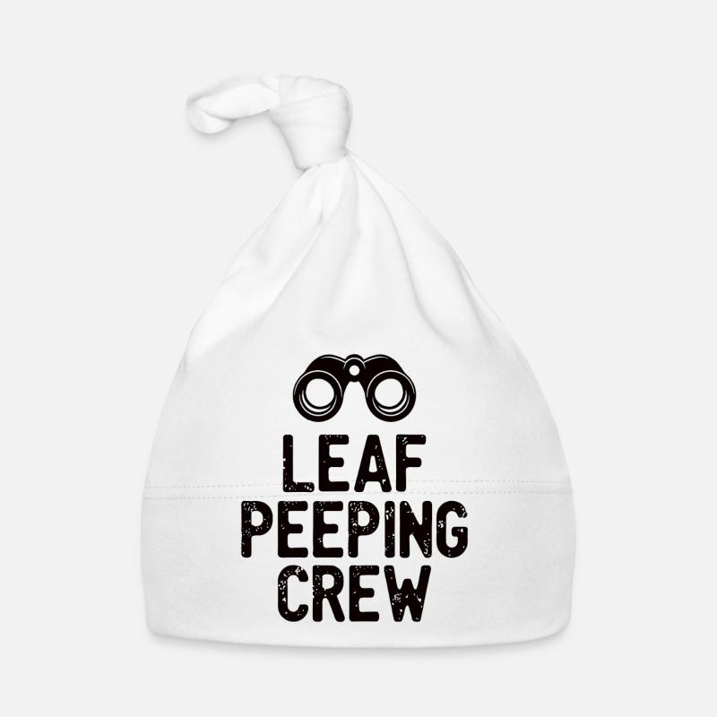Leaf Peeping Crew Spruch Zitat Baby Bio-Mütze