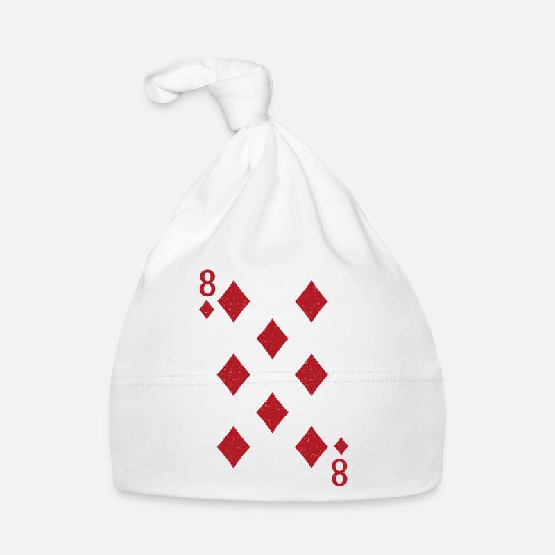 Kartenmuster 8 Karo design auf Kleidung Baby Bio-Mütze