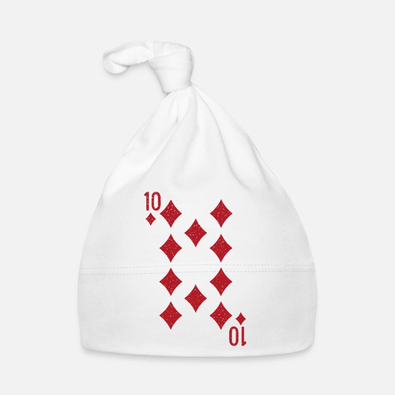 Ten Diamonds Rummy Double Head Organic Baby Cap