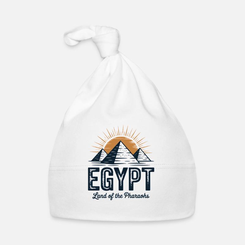 Terre des pharaons Pyramide d'Égypte Bonnet bio Bébé