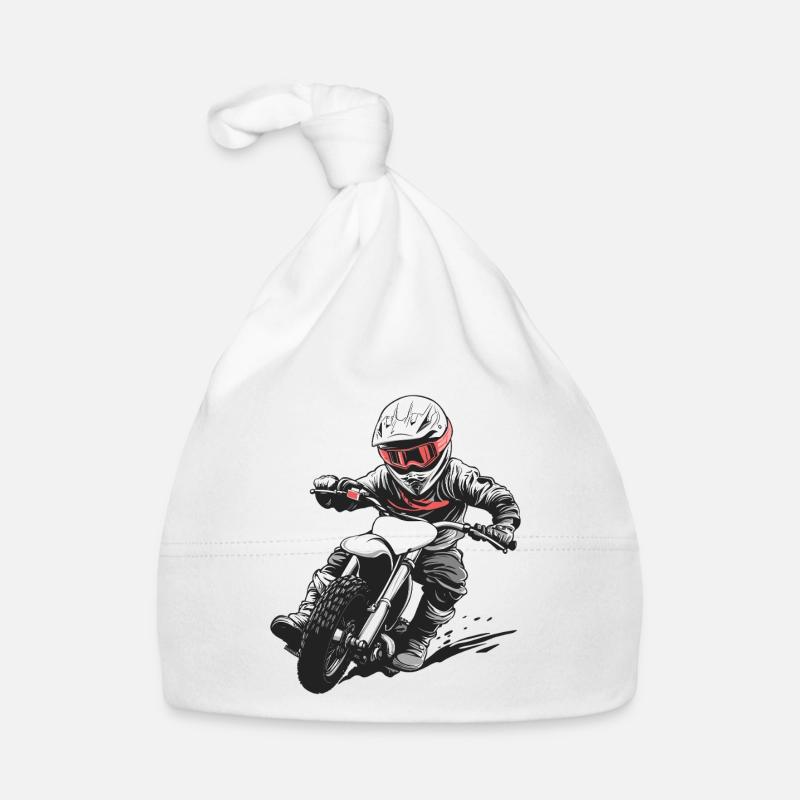 Conception de motocross aventureuse pour le sport automobile Bonnet bio Bébé