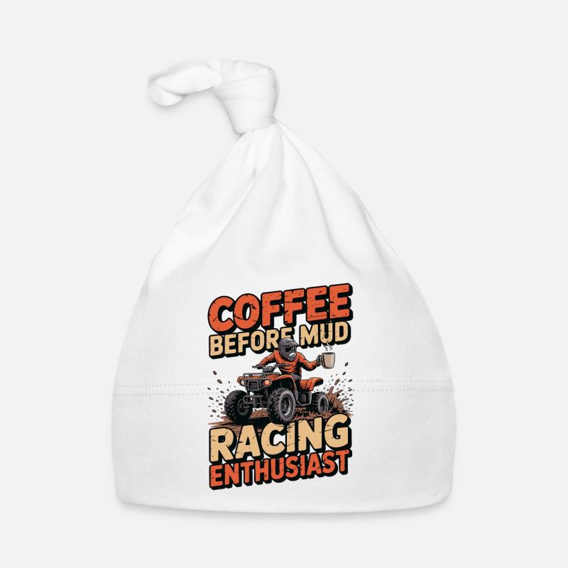 Mud Racing Enthusiast Coffee Mud Bog Coffee Lover Organic Baby Cap