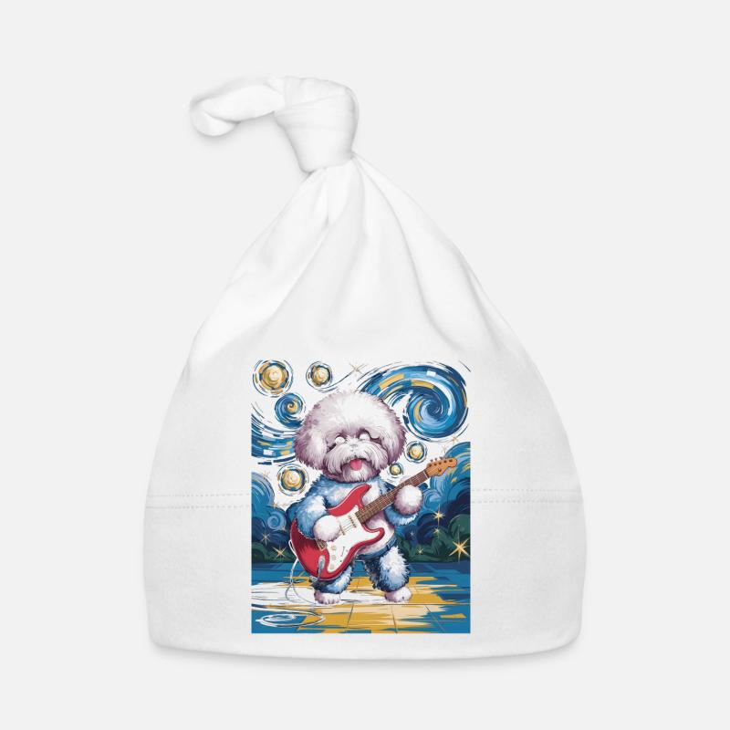 Starry Night Bichon Frise Baby Bio-Mütze