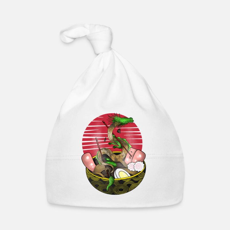 Mythical Serpent Ramen Bowl Design Organic Baby Cap