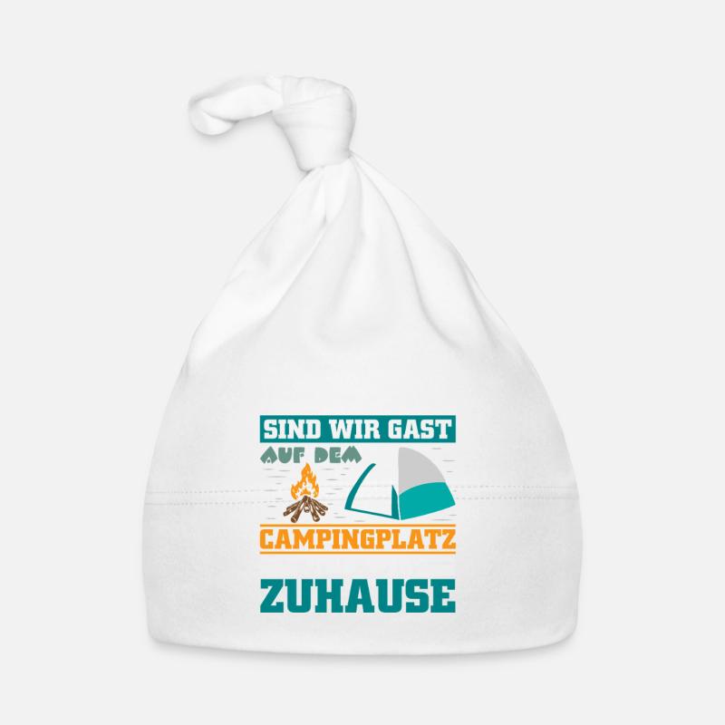 Camper Camping Wohnwagen Spruch Baby Bio-Mütze