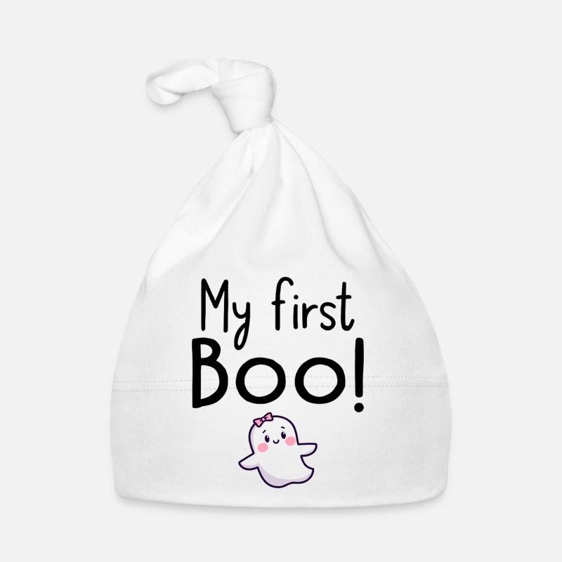 Mon premier Boo - Citation d'Halloween pour bébé Bonnet bio Bébé