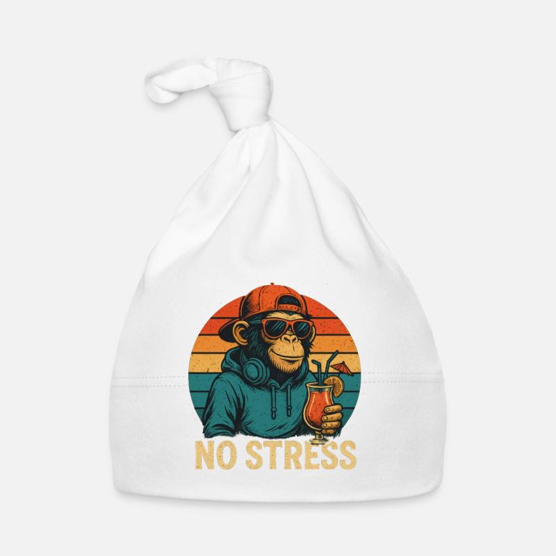 Pas de stress - Singe Bonnet bio Bébé