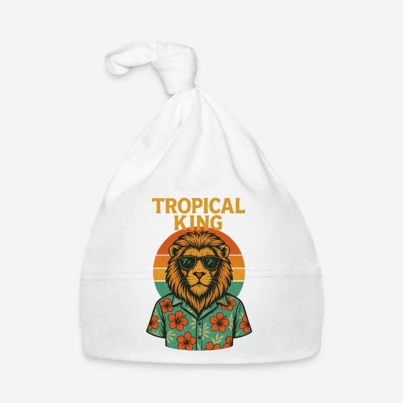 Tropical King - Löwe Baby Bio-Mütze