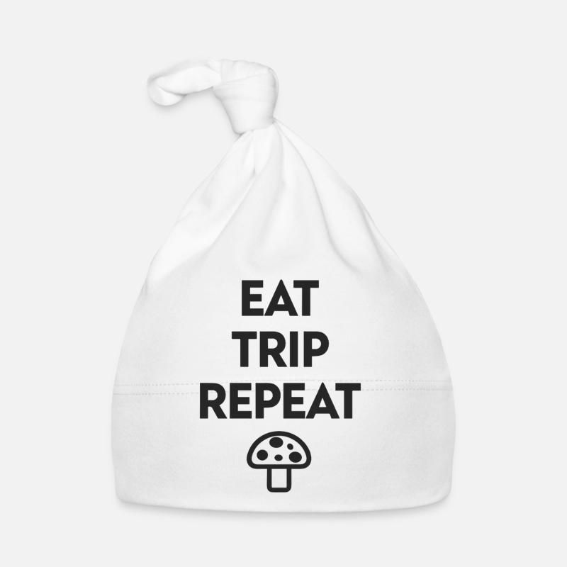 Eat Trip Repeat - Drôle de dicton de champignon Bonnet bio Bébé