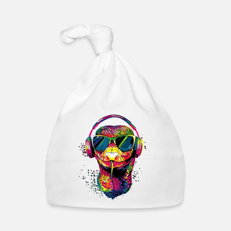 Schlange Python Kobra Klapperschlange Schlangen Baby Bio-Mütze