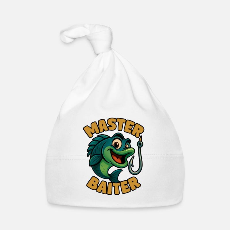 Master Baiter – witziges Angler-Wortspiel Baby Bio-Mütze