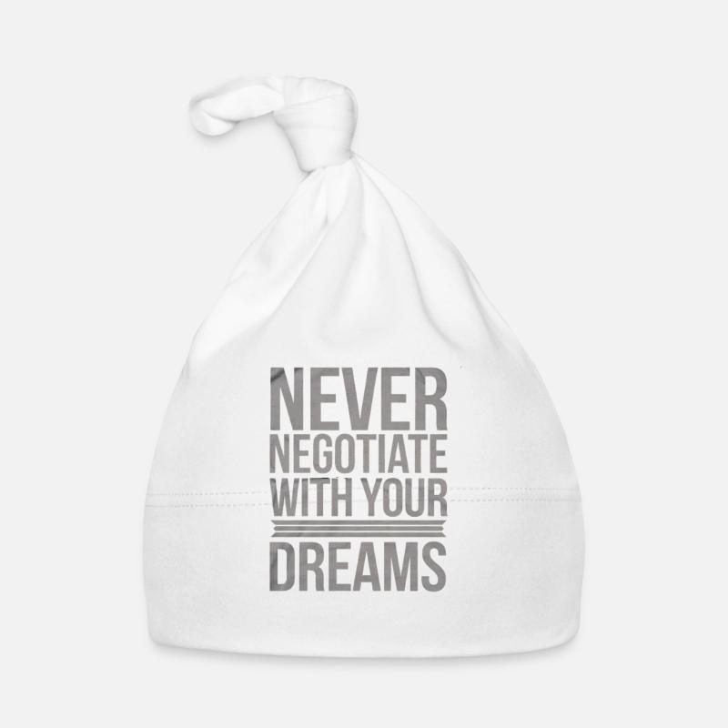 Conception de citation de poursuite de rêve inspirante Bonnet bio Bébé