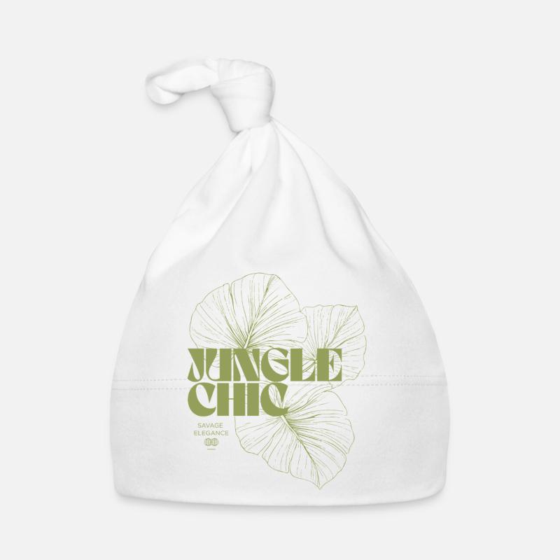 Conception d’aventure de feuille de jungle Bonnet bio Bébé