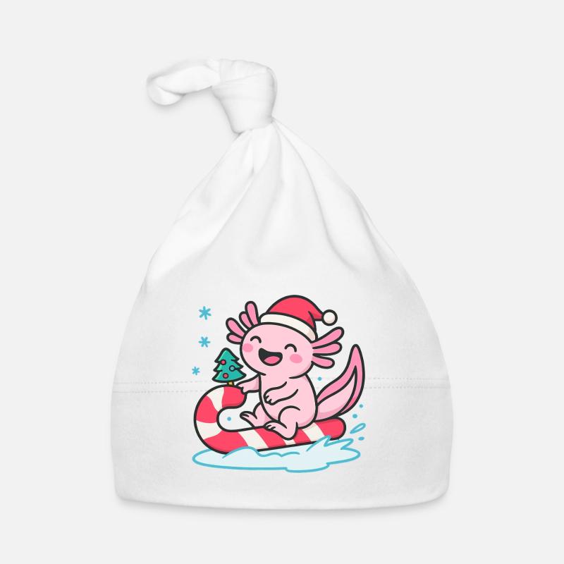 Axolotl avec canne à sucre Noël Bonnet bio Bébé