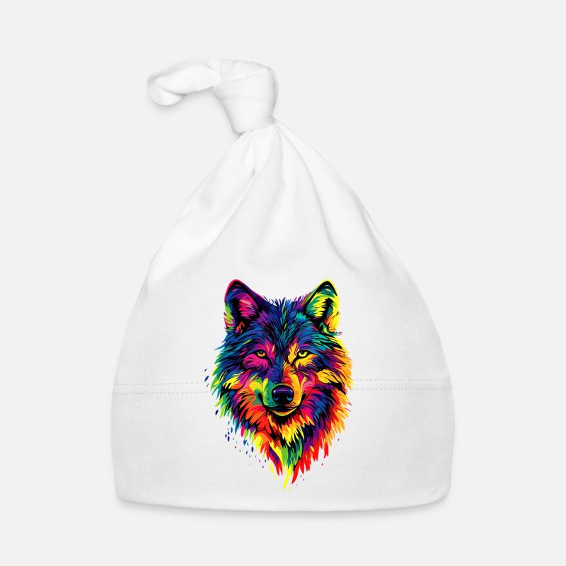 Wolf Love Wolves Wolf Pack Wolfhound Wild Wolf Bonnet bio Bébé