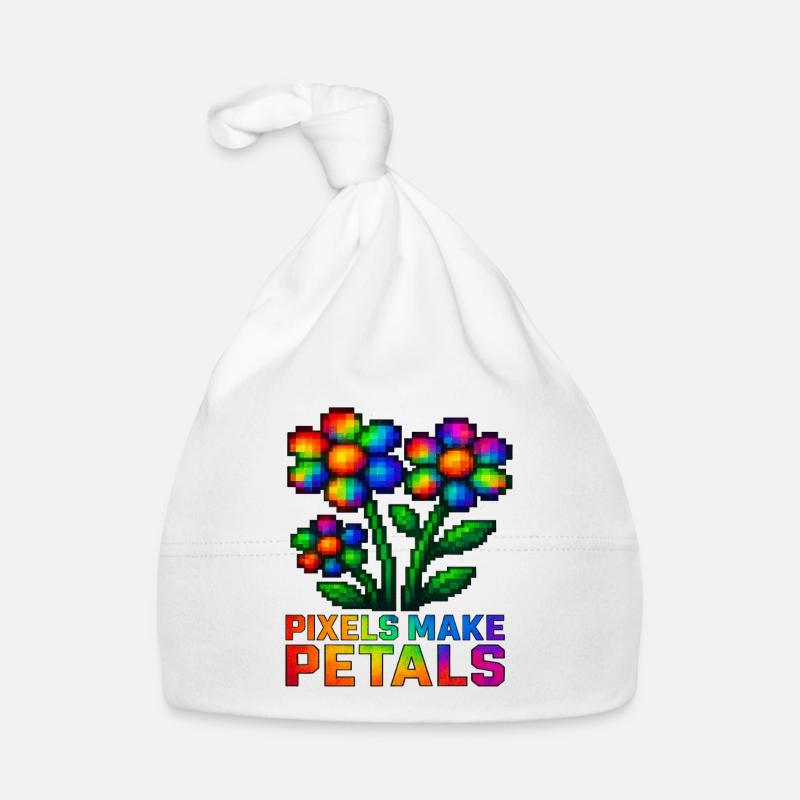 Pixel Plants Life Retro 8-Bit Plantes d’intérieur Bonnet bio Bébé