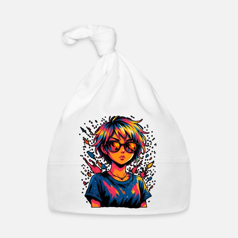 Explosion de couleurs astucieuse avec des lunettes de soleil Bonnet bio Bébé