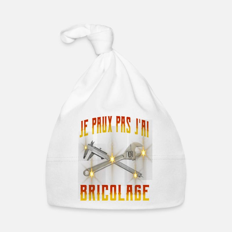 Je peux pas j'ai BRICOLAGE Bonnet bio Bébé