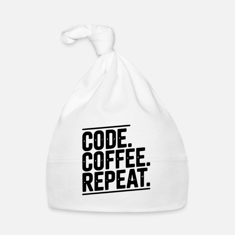 Code Coffee Repeat Organic Baby Cap