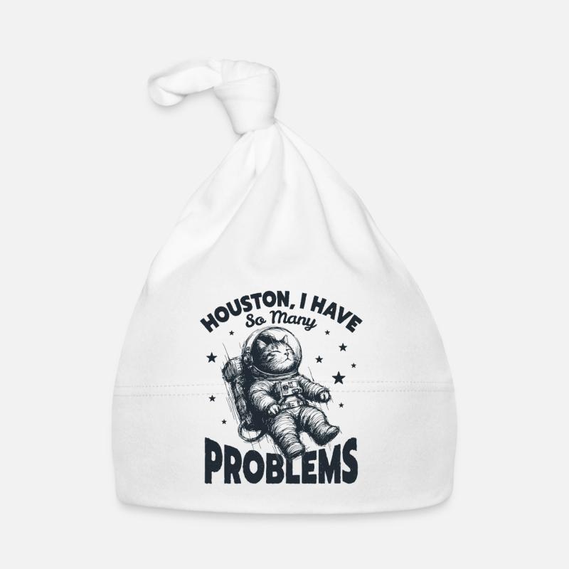 Houston J’ai tellement de problèmes drôle de chat de l’espace Bonnet bio Bébé
