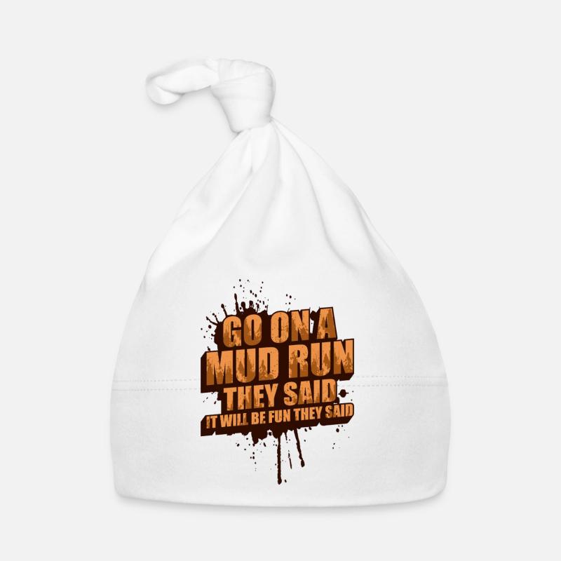 Participez à une course dans la boue Schlammlauf Mud Run Muddy Race Bonnet bio Bébé