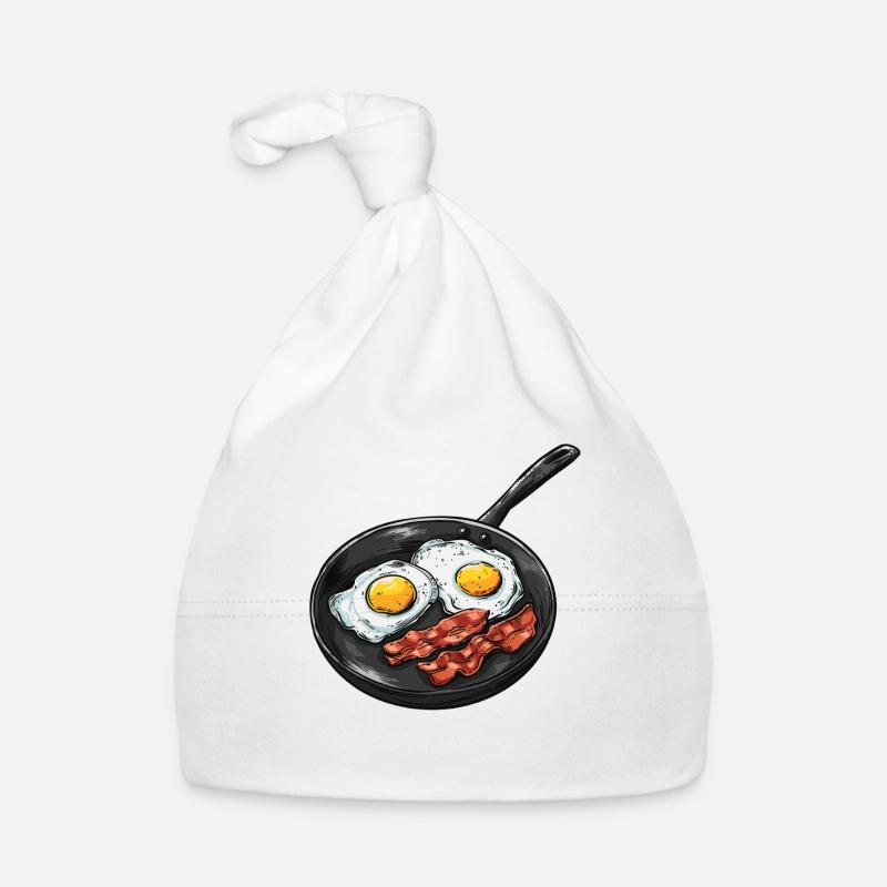 Cuisine Breakfast Scene Organic Baby Cap