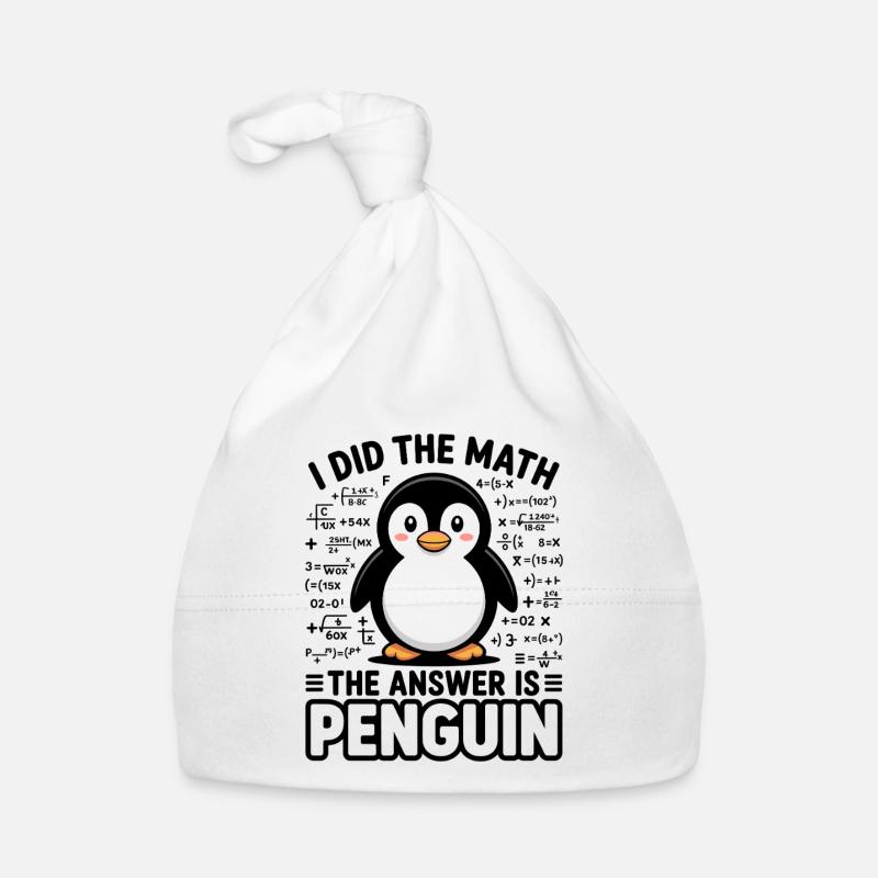 I Did The Math The Answer Is Penguin Baby Bio-Mütze