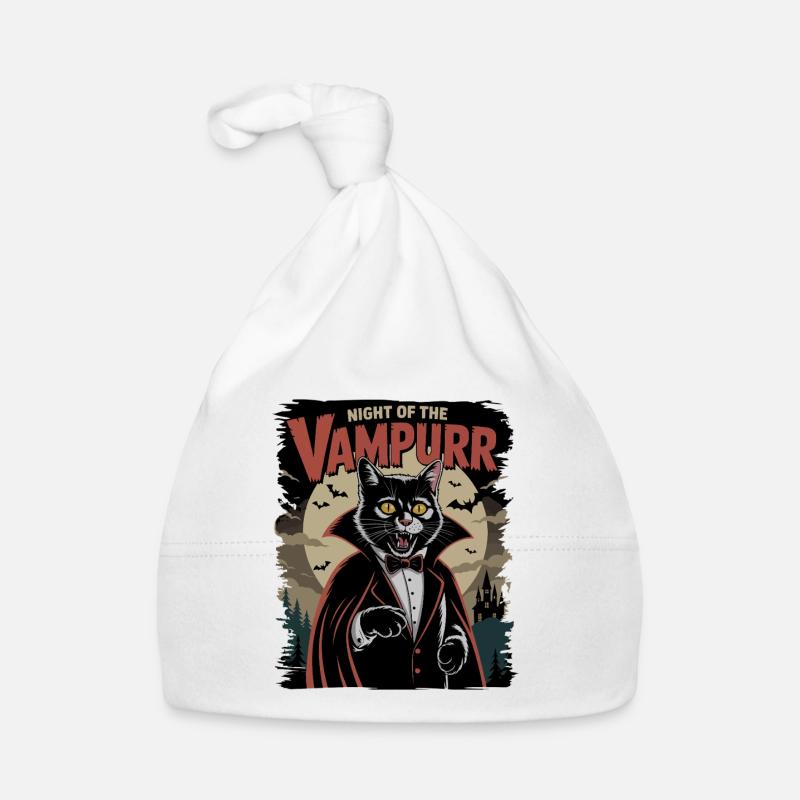 Le chat comme vampire La nuit du vampire Bonnet bio Bébé