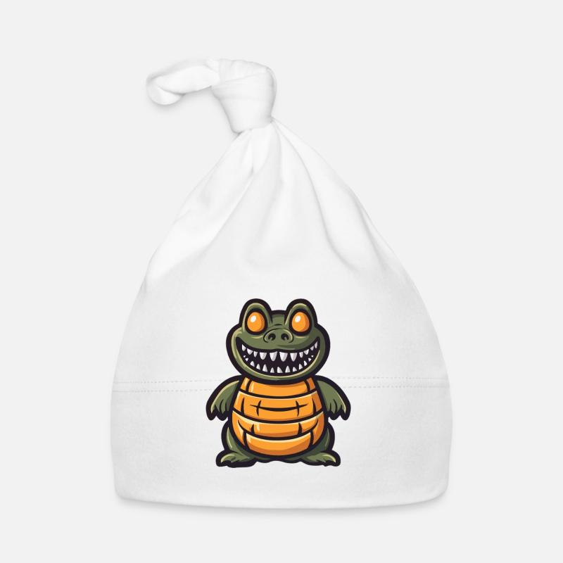 Alligator Halloween Bande dessinée drôle Bonnet bio Bébé