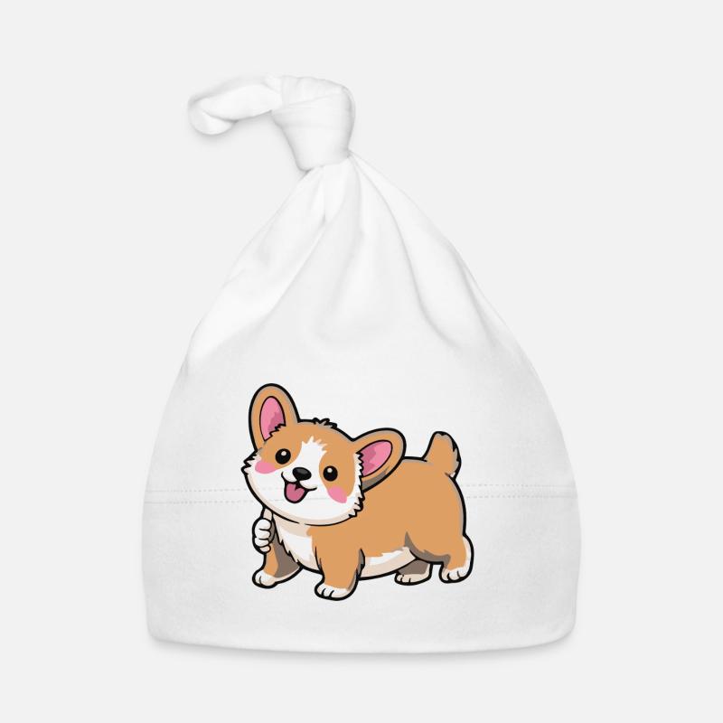 Mouvement de queue de corgi Bonnet bio Bébé