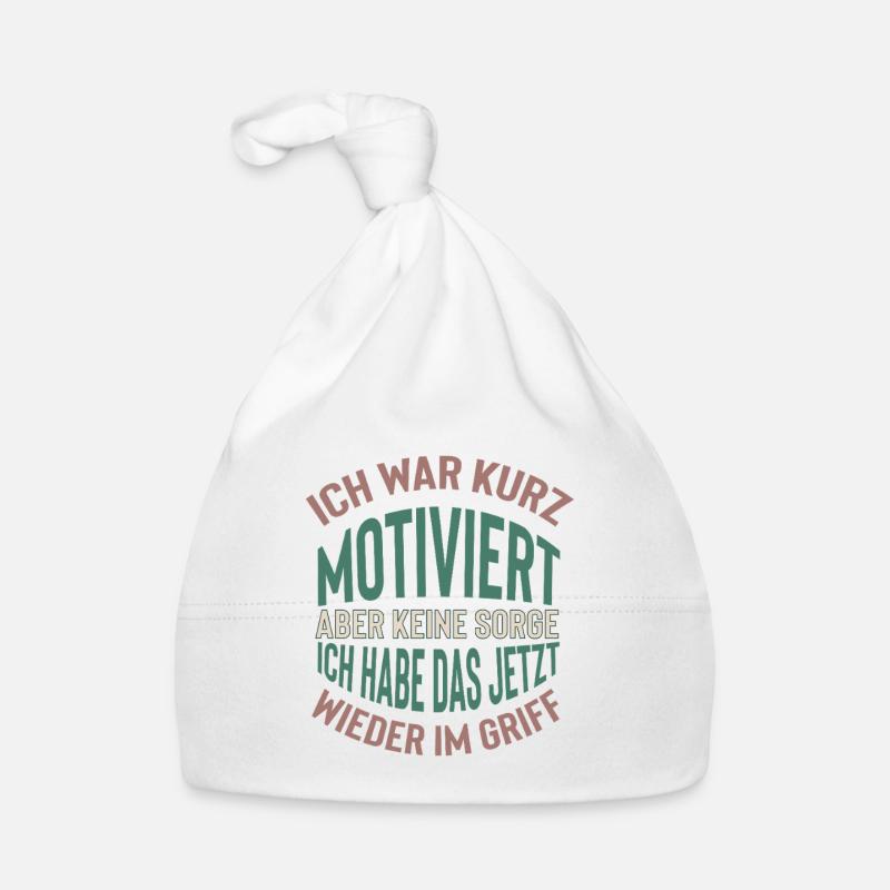 Short motive à dire design Bonnet bio Bébé