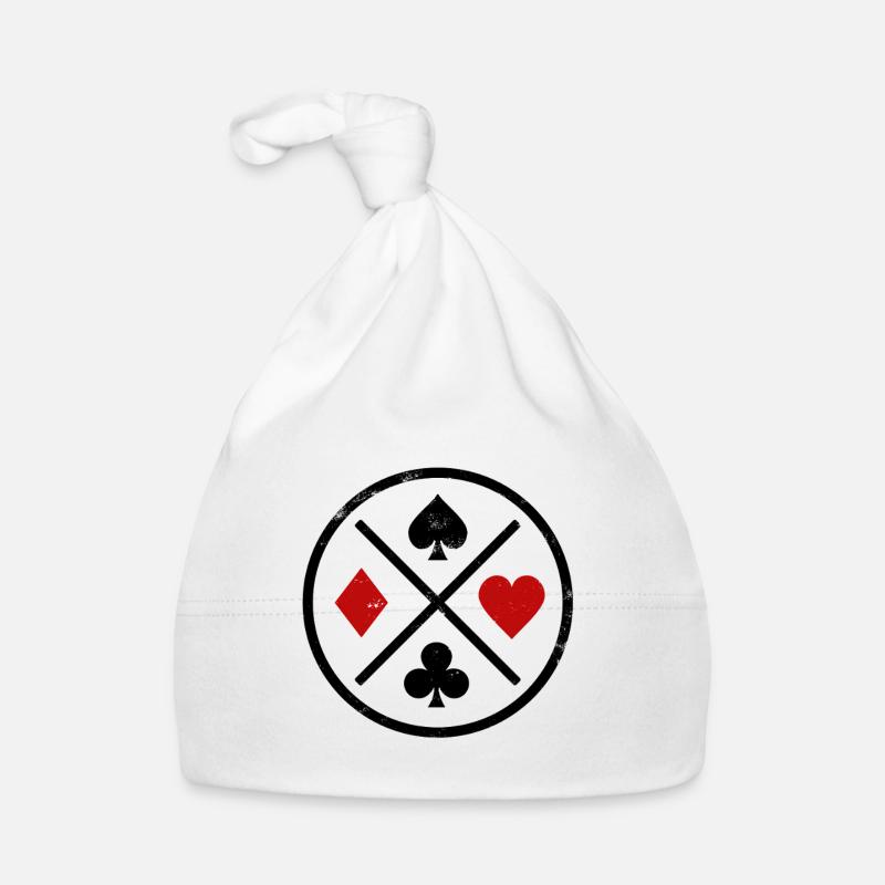 Playing Cards Contrast Organic Baby Cap