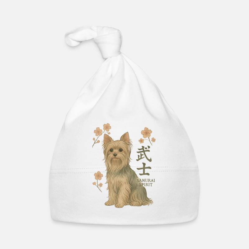 Yorkshire Terrier Dog - Samurai Spirit Organic Baby Cap
