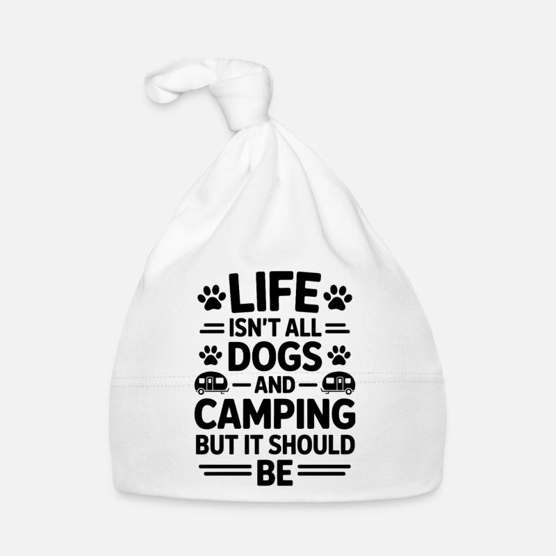 Camping Dire Chiens Drôle Camping Cadeau Bonnet bio Bébé