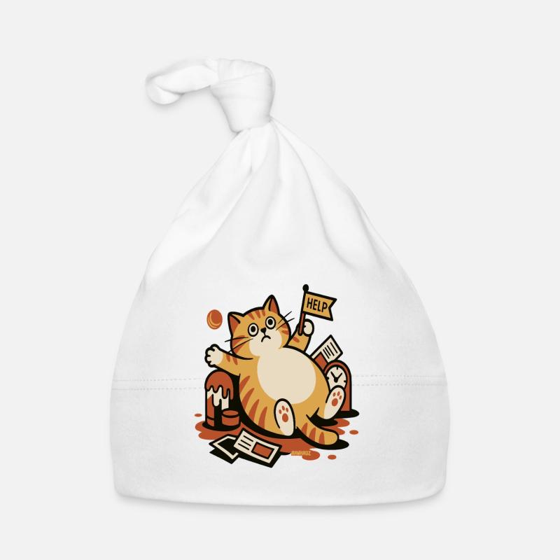 Chat dans l’appel à l’aide chaos Bonnet bio Bébé