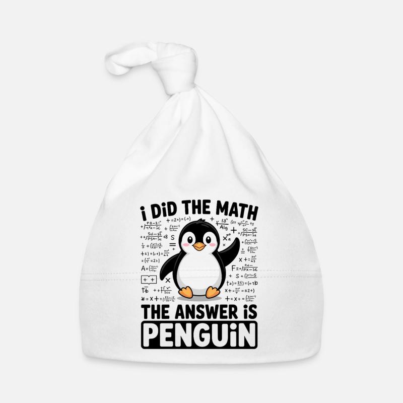 I Did The Math The Answer Is Penguin Baby Bio-Mütze