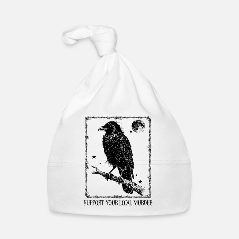 Support your local Murder - Crow Organic Baby Cap