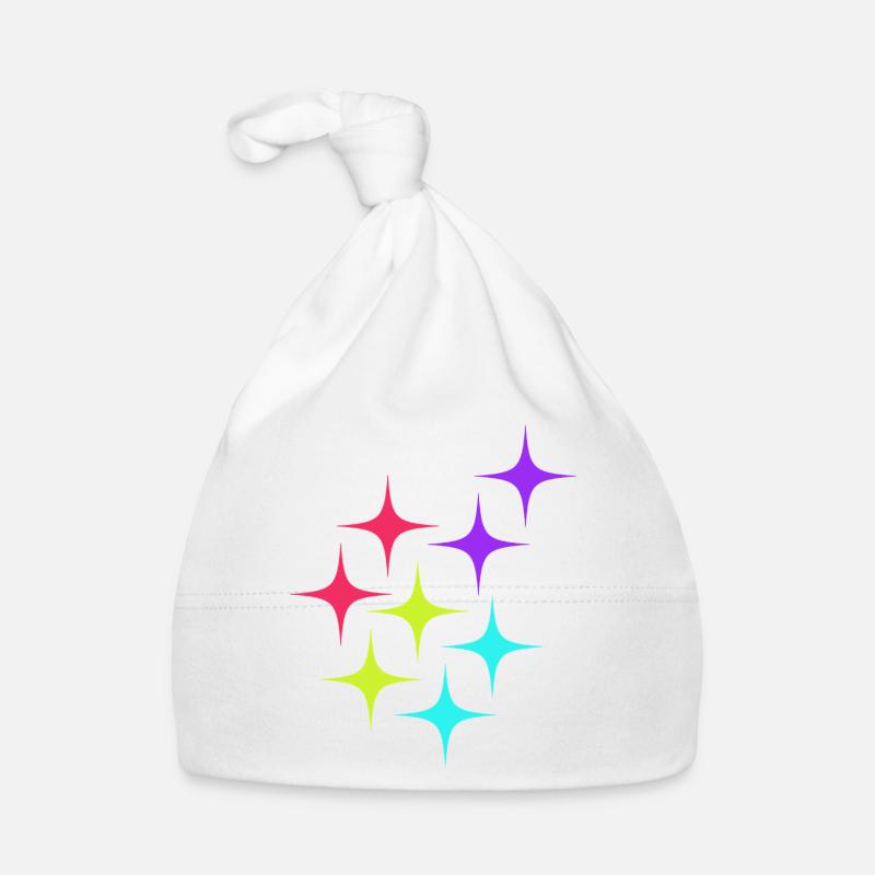 Bunte Sterne sparkle Muster Baby Bio-Mütze