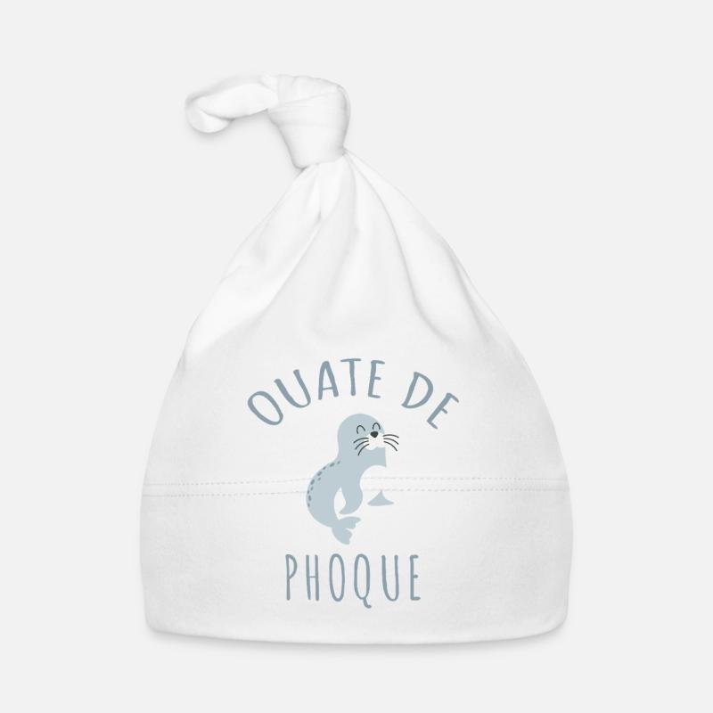 Seal Wadding Humor French Pun Funny Organic Baby Cap