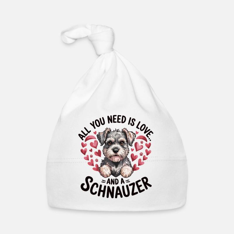 Idée cadeau pour les propriétaires de schnauzer Bonnet bio Bébé