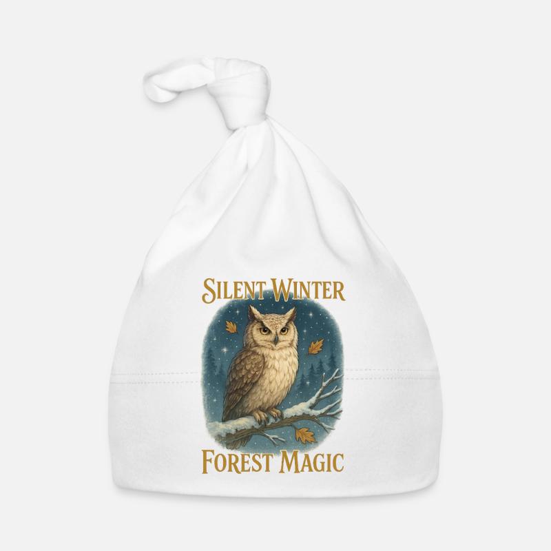 Owls Winter Organic Baby Cap