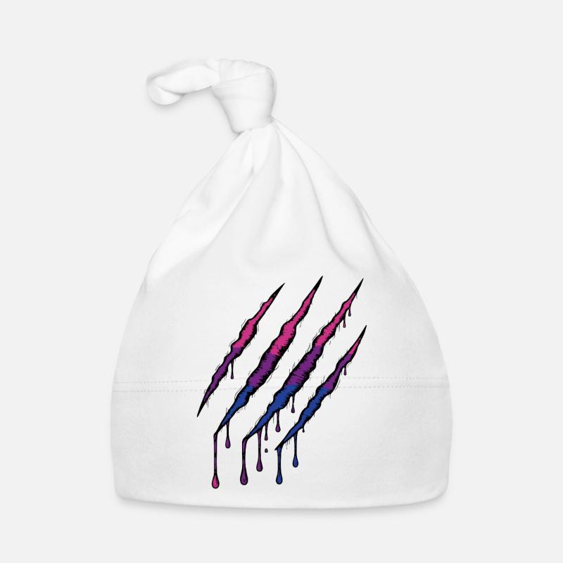 Bi Pride Claw - Drapeau bisexuel Griffe Bonnet bio Bébé