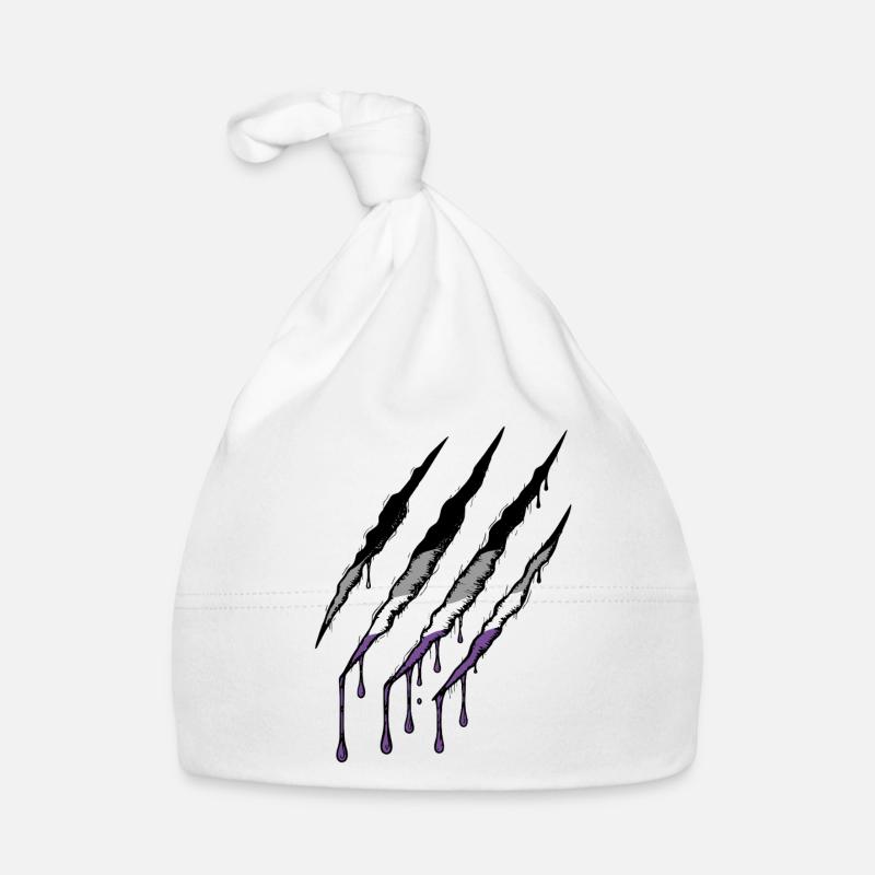 Ace Pride Claw - Marque de griffure de drapeau asexué Bonnet bio Bébé