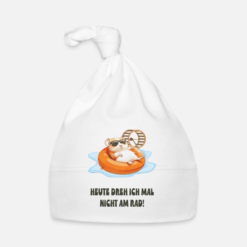 Hamster Entspannt im Pool Baby Bio-Mütze