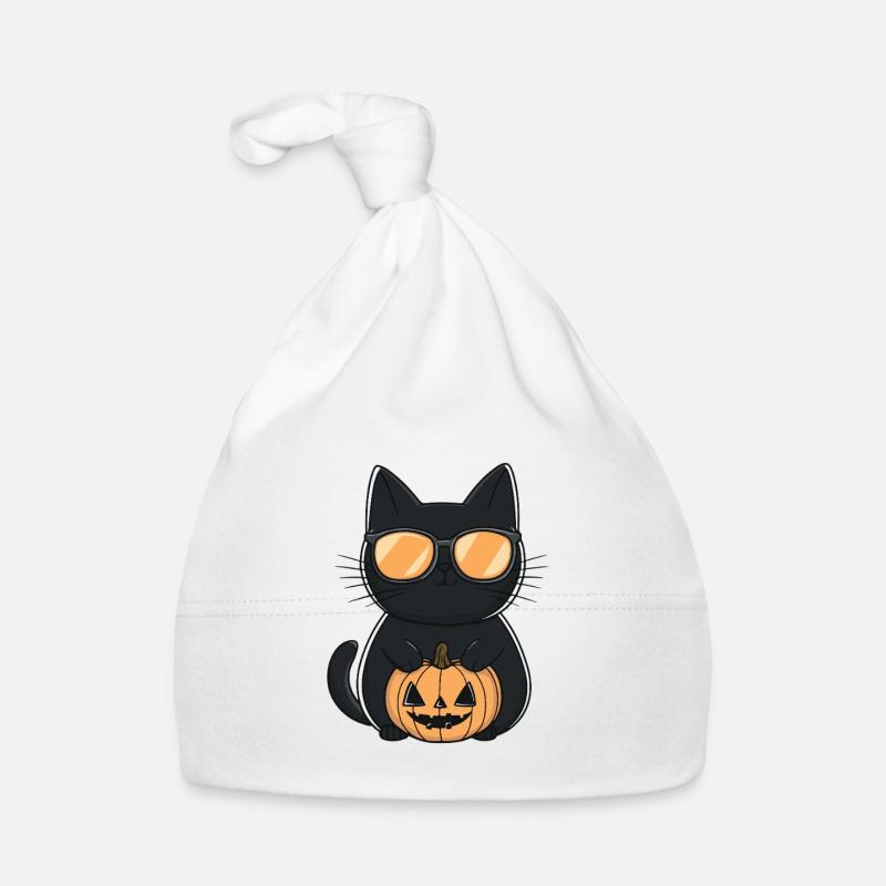 Chat Halloween Chat Bonnet bio Bébé