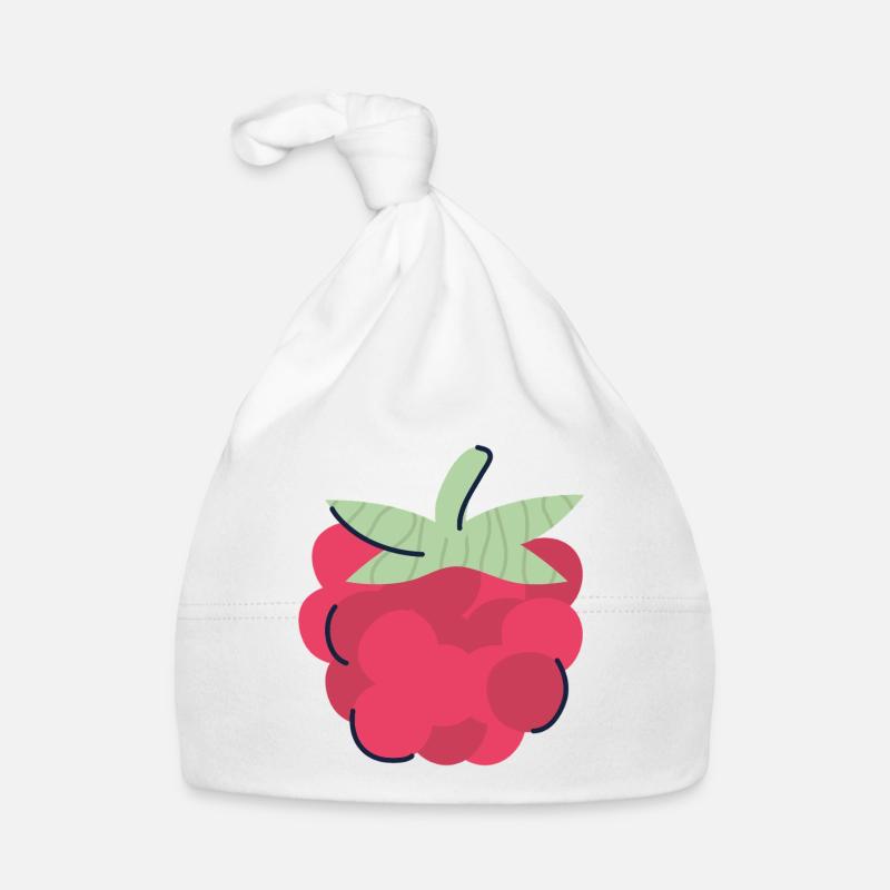 Raspberry Pop Art Berry Organic Baby Cap