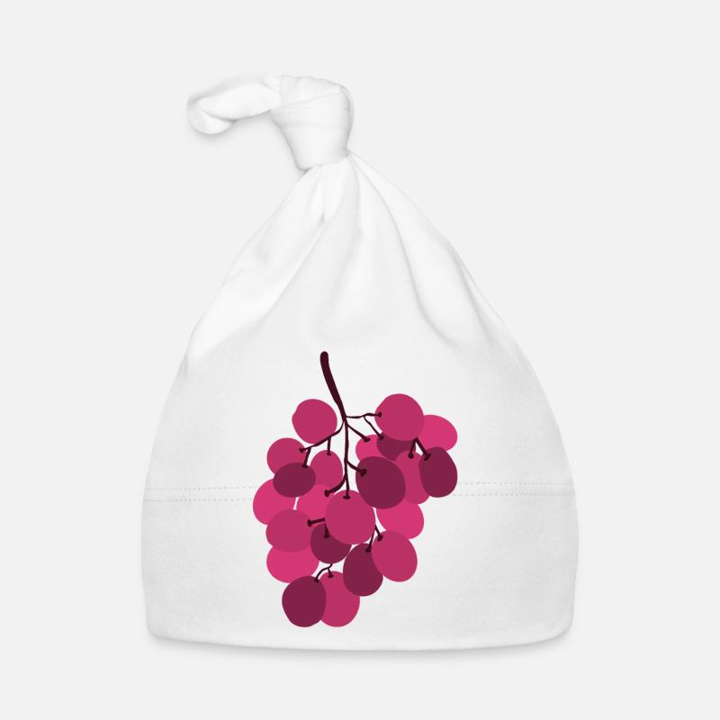 grappe de raisins rose vif Bonnet bio Bébé