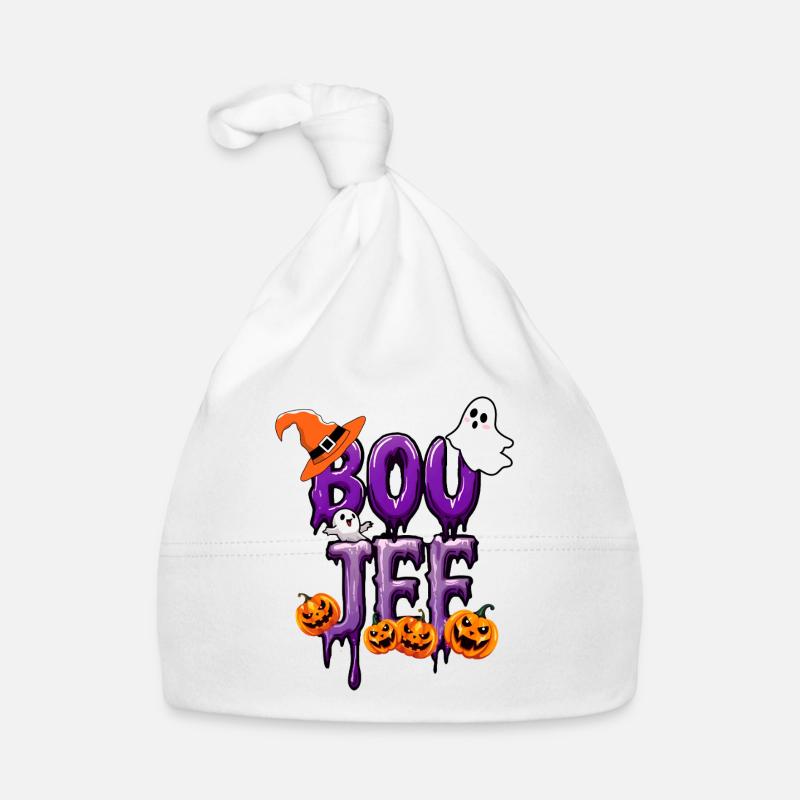 Drôle Effrayant Saison Boujee Fantôme Citrouille Halloween Bonnet bio Bébé