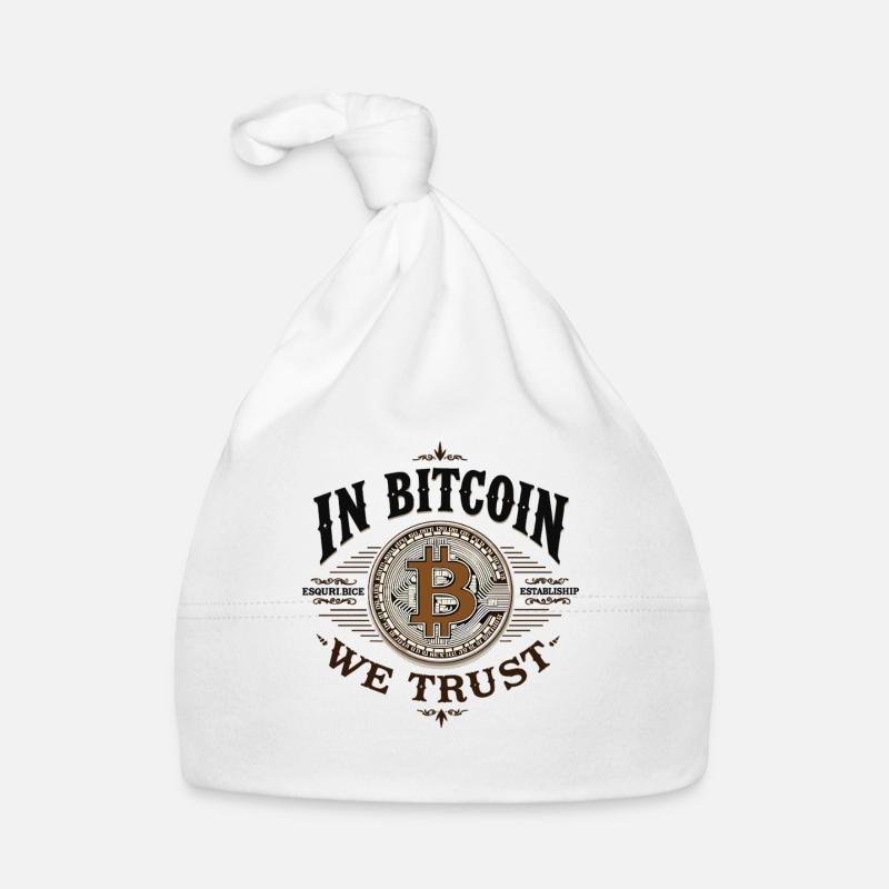 In Bitcoin We Trust – Krypto Vintage Btc Baby Bio-Mütze